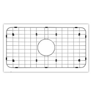 Serene Valley Sink Bottom Grid 24-1/8" x 12-5/8", Centered Drain Corner Radius